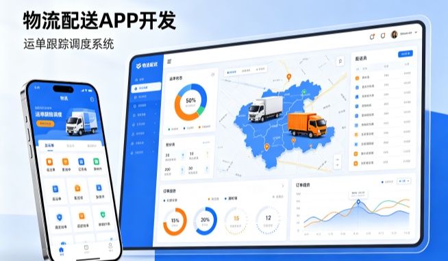物流配送APP开发 运单跟踪调度系统
